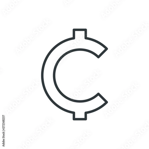 Obraz cent vector icon