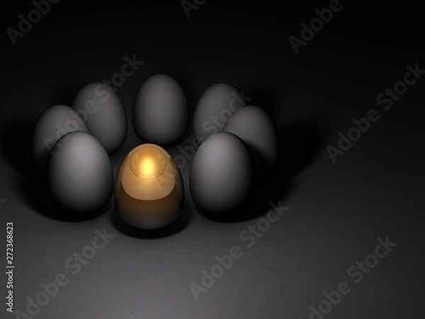 Obraz 将来有望な金の玉子を表すアブストラクト