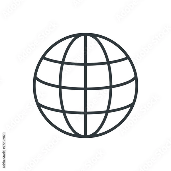 Obraz globe vector icon