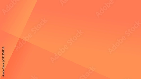 Fototapeta Simple coral orange abstract gradient geometric background with space for text