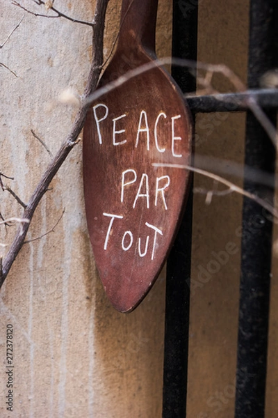 Obraz peace everywhere sign