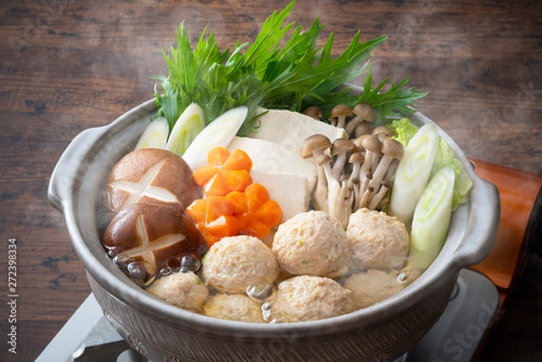 Obraz 鶏団子鍋