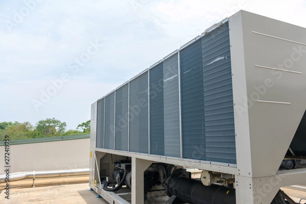 Obraz air conditioning units on rooftop 