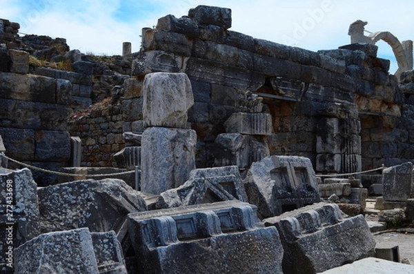 Obraz the ruins of the ancient town Ephesus in Turkey