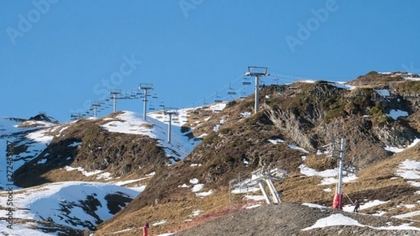Fototapeta télésièges
