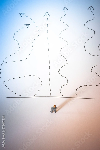 Obraz Business decision concept.