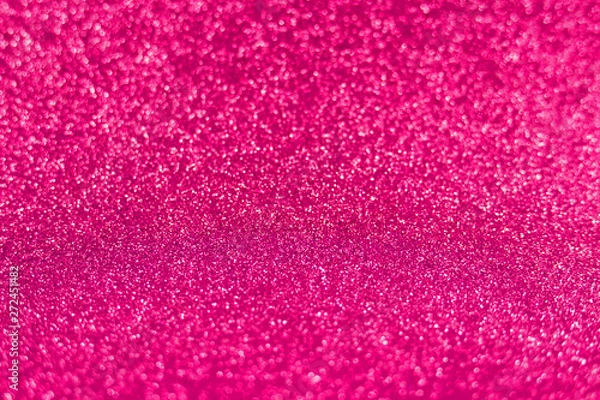 Fototapeta Bright sparkle pink background. Holiday and festive concept.