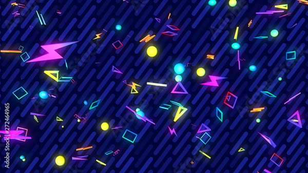 Fototapeta Abstract Retro Geometric Shapes