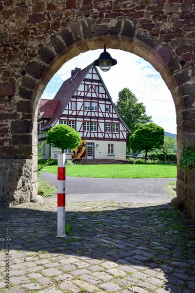 Fototapeta Rathaus in Gieselwerder an der Weser