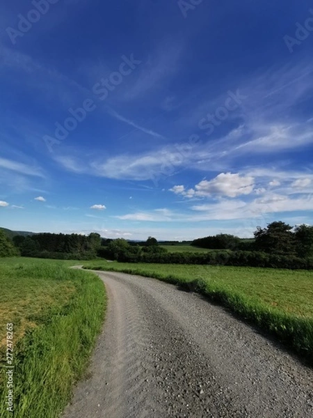 Obraz Himmel mit Feldweg hoch