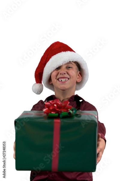 Obraz Boy giving a gift