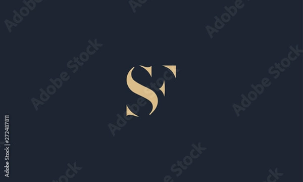 Fototapeta SF logo design template vector illustration