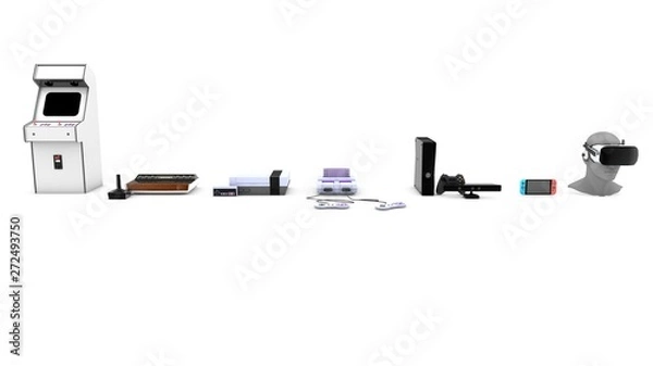 Obraz 3D illustration of game Evolution 