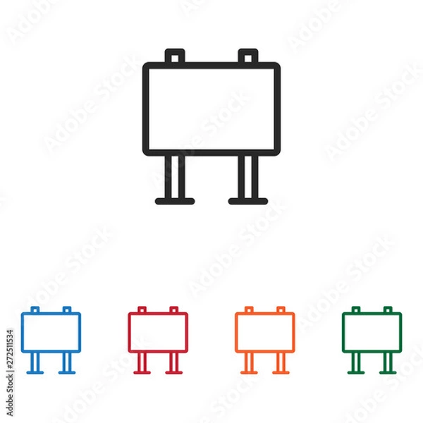 Obraz Billboard vector icon