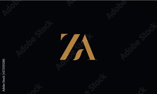 Obraz ZA logo design template vector illustration