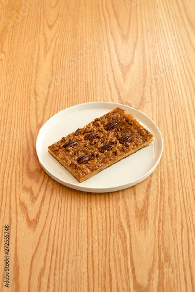 Obraz walnut pie, bread, meal, dessert Topview