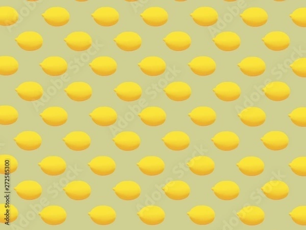 Obraz yellow background lemon 