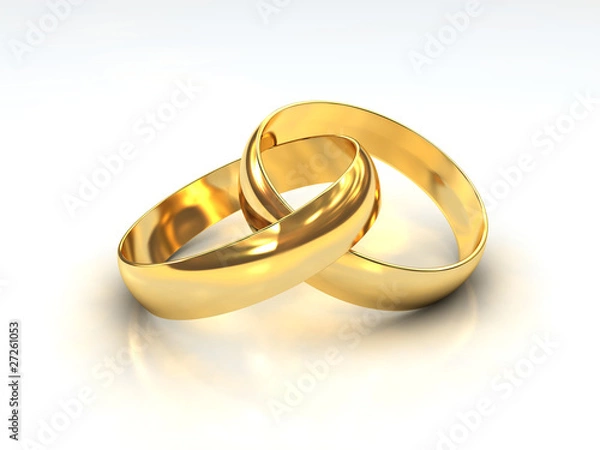 Obraz Trauringe aus Gold