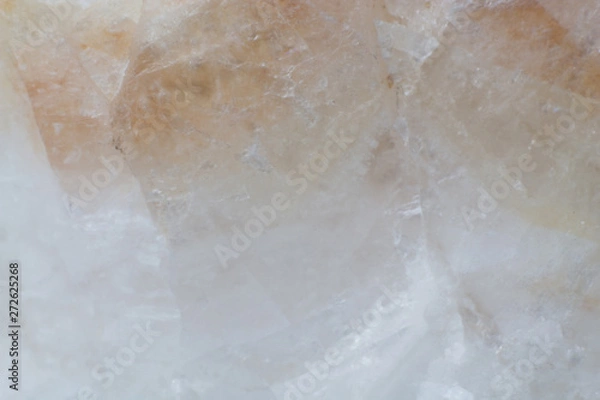 Fototapeta Texture of natural untreated white calcite macro