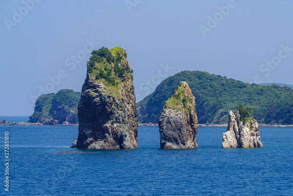 Fototapeta 海士町の三郎岩