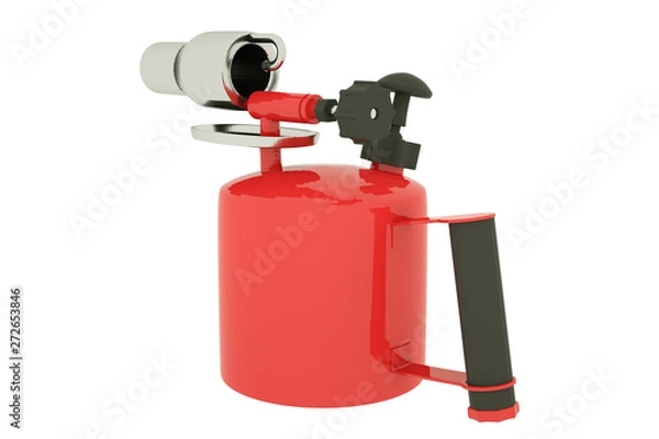 Fototapeta blow-torch isolated on white background. 3d rendering