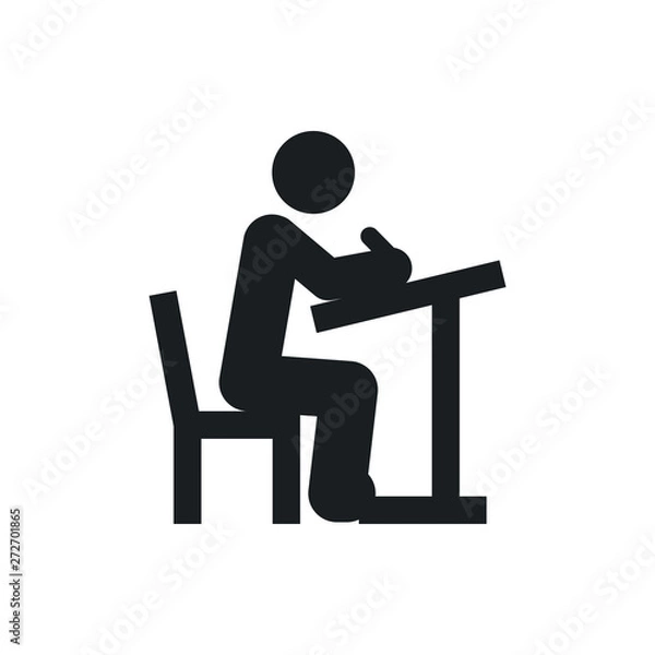 Fototapeta student vector icon