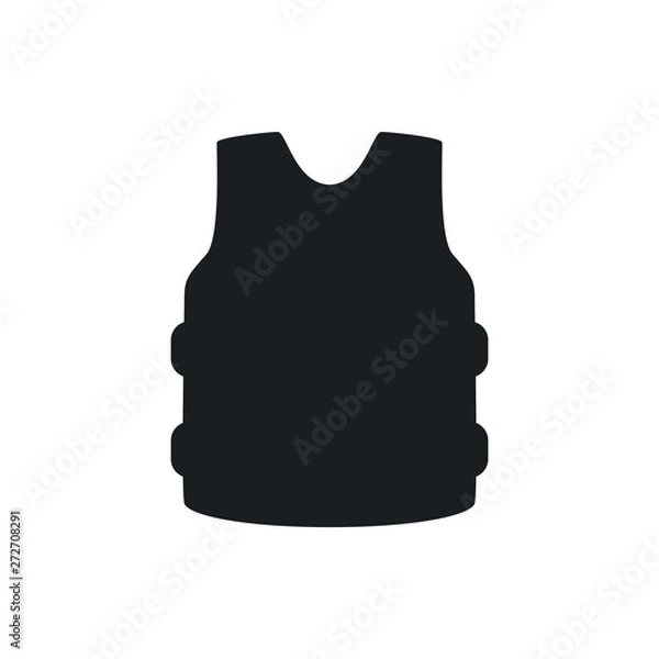 Obraz armor vest vector icon