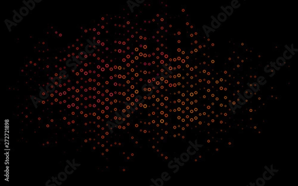 Fototapeta Dark Pink, Yellow vector layout with circle shapes.