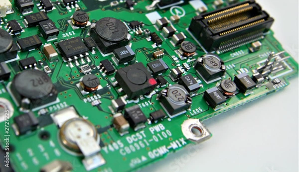 Fototapeta green circuit board