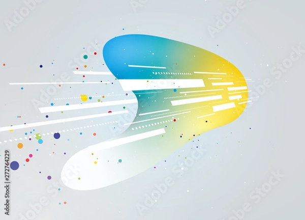 Fototapeta 背景素材　イメージ　グラデーション　スピード感