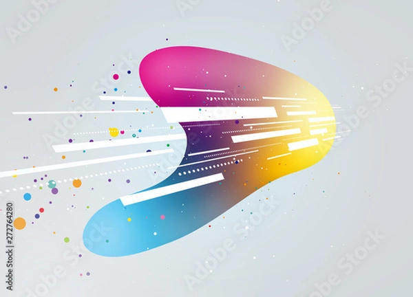 Fototapeta 背景素材　イメージ　グラデーション　スピード感