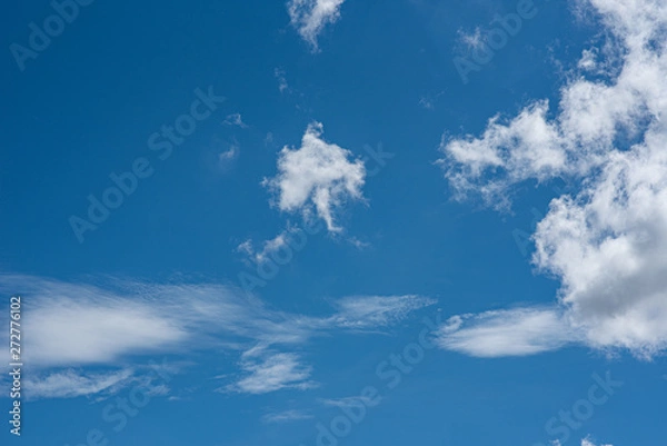 Fototapeta Blue sky background with clouds