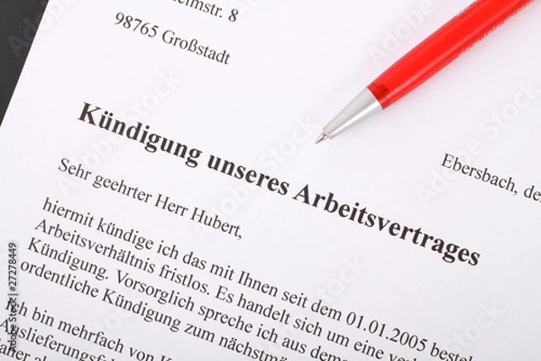 Obraz Kündigung