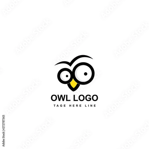 Obraz owl logo template
