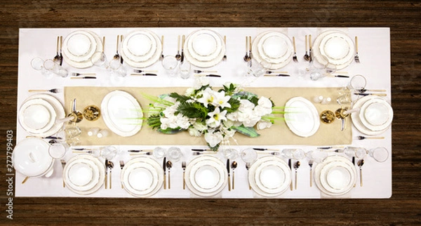Fototapeta dinner table setup