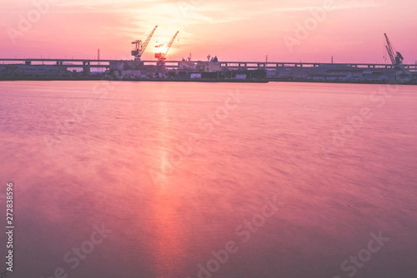 Obraz 香川県夕焼け