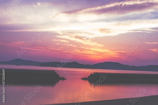 Fototapeta 香川県夕焼け