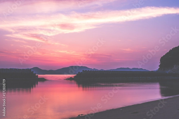 Fototapeta 香川県夕焼け