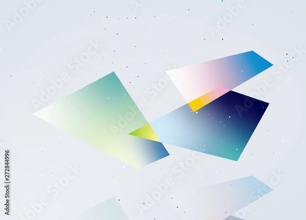 Obraz イラスト　グラデーション　図形