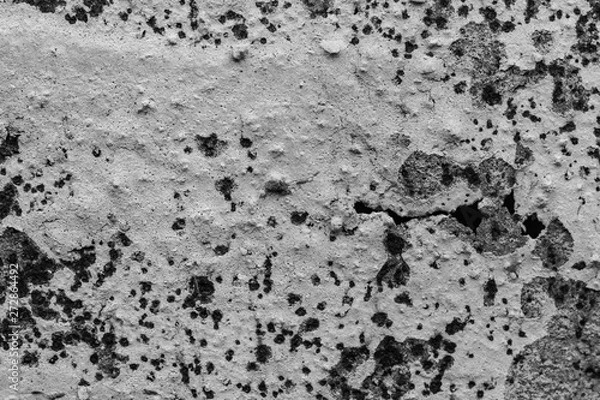 Fototapeta The concrete texture, wall, with cracks and scratches can be used as a background, web banner with space for text