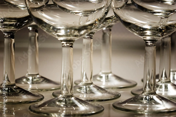 Fototapeta wineglass stems