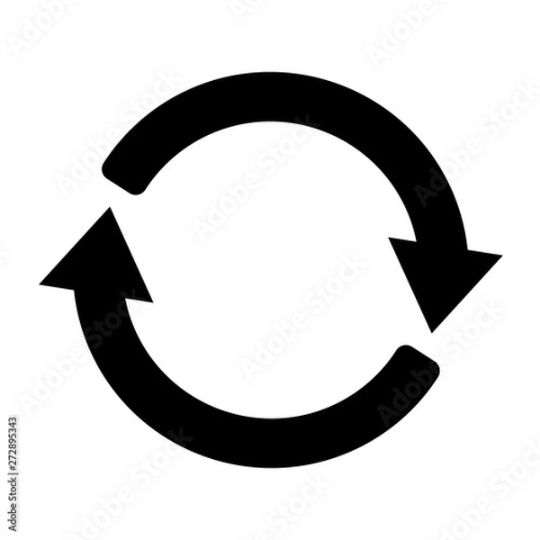 Fototapeta Update icon flat vector illustration design