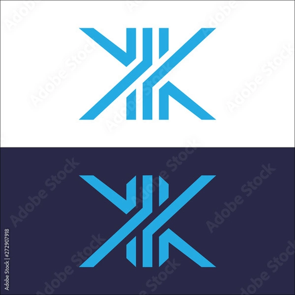 Obraz Letter K Logo Line