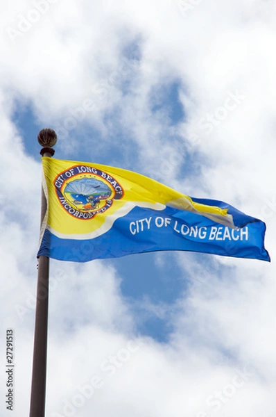 Obraz Long Beach California flag