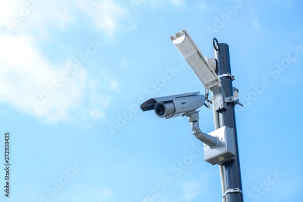 Fototapeta 防犯カメラ　監視　セキュリティ　録画　安全　見守り