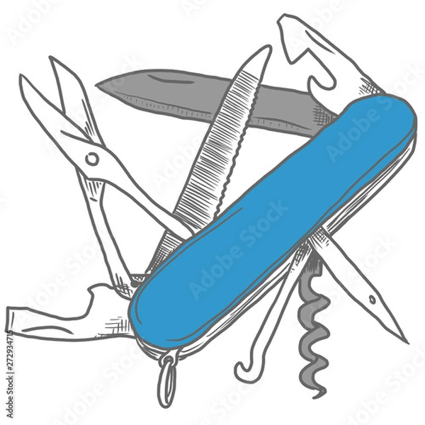 Obraz Taschenmesser-blau