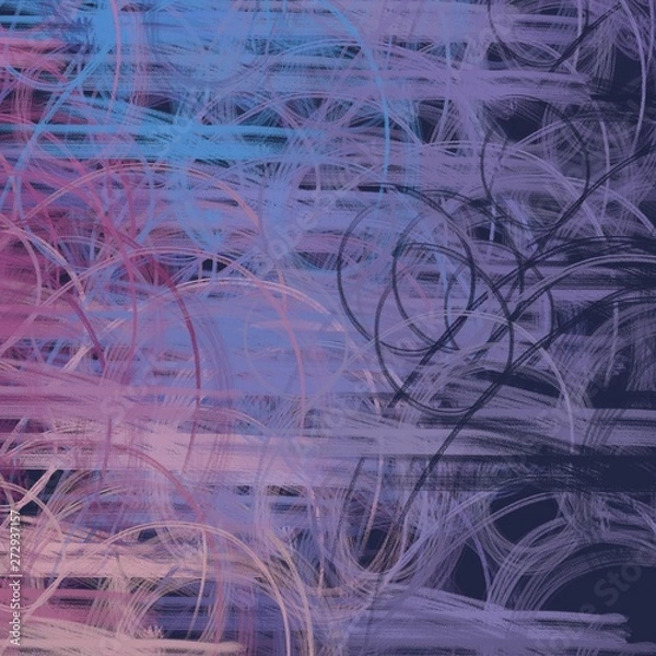 Obraz 2d colorful illustration. Digital texture. Various shapes and lines.