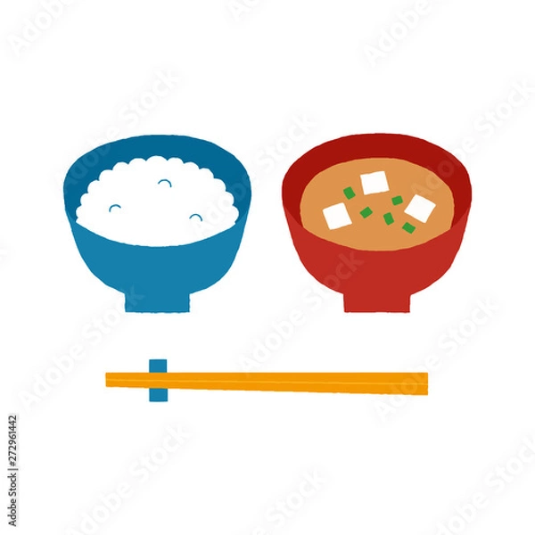 Obraz ご飯と味噌汁