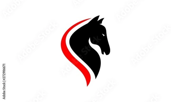 Obraz head horse logo