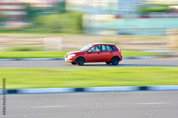 Fototapeta car at speed